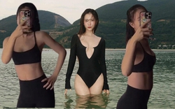 Bà xã JustaTee khoe cơ bụng săn chắc chỉ sau 18 ngày sinh bé thứ 3: Tiết lộ chăm tập 1 môn tránh xổ bụng sau sinh và còn cân bằng nội tiết tố