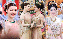 2 nữ thần Songkran đang gây sốt đất Thái: Xinh đẹp như xé truyện tranh bước ra, soi giá loạt trang sức mà hoảng hốt!