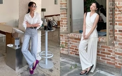 5 mẫu quần dài siêu hợp với áo trắng, cứ mặc cả combo là đẹp