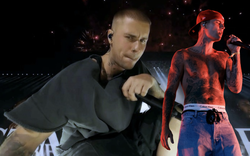 Justin Bieber chẳng thiết tha gì ăn mặc, đến quần tụt cũng chẳng còn để xem