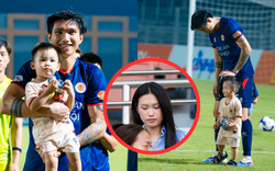 Văn Hậu đưa con trai xuống sân bóng chơi đùa, Doãn Hải My không giống như mọi lần