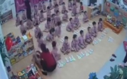 Xôn xao clip trẻ mầm non bị cô giáo bạo hành trong lớp