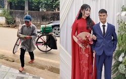 Xúc động clip người cha nhặt rác đạp xe đi mời đám cưới con gái, nhận điều bất ngờ trong ngày vui