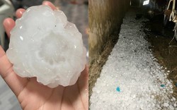 1 tỉnh xuất hiện mưa đá to như nắm tay, dội xuống ầm ầm trong đêm