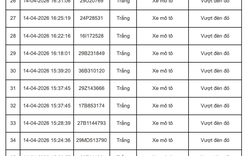 252 chủ xe máy, ô tô mang biển kiểm soát sau nhanh chóng nộp phạt nguội theo Nghị định 168