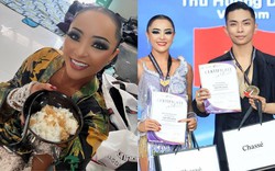 Kiện tướng Thu Hương chỉ ăn cơm Việt Nam với ruốc cũng nhảy cực khoẻ, cùng Phan Hiển giành 3 HCV Đông Nam Á
