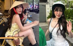 Nữ thần trượt băng nổi tiếng ngồi Grab, dạo phố ở Việt Nam đăng ảnh khắp nơi