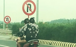 Hai cô gái đầu trần phi xe máy ‘bạt mạng’ trên cao tốc Hạ Long - Hải Phòng