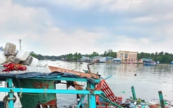 Nổ tàu cá khi bơm dầu tại An Giang, 5 người bị thương