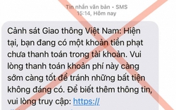 Tất cả người dân khi nhận được tin nhắn "phạt nguội" dạng này, cần xóa ngay lập tức
