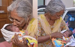 Cụ bà 72 tuổi sinh bé trai khỏe mạnh với chồng 80 tuổi