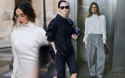 Tưởng mặc áo ngược ra đường ai ngờ lại là trend: Chiếc sơ mi giấu cúc đang "thống trị" tủ đồ công sở có gì mà hot đến thế?