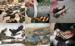 Có gì bên trong khối thép khổng lồ nghi xe tăng vừa trục vớt ở bờ biển Gia Lai?