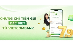 Ngân hàng Ngoại thương (Vietcombank) huy động tiền gửi với lãi suất lên tới 7,9% cho số tiền từ 100.000 đồng