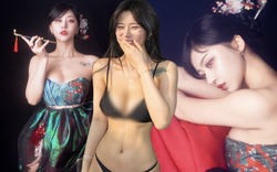 Chùm ảnh bà đồng mặc bikini gây xôn xao dư luận Hàn