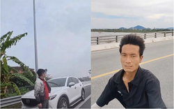 Khách Trung Quốc đạp xe nhầm vào cao tốc Bắc Nam, hoảng loạn cầu cứu người đi đường