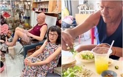 2 tháng "hoà tan" của vợ chồng người Pháp được sui gia Việt Nam dẫn đi tắm sông, đi nhậu, tập nằm võng