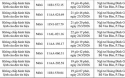 Danh sách 149 chủ xe máy có biển số sau nhanh chóng nộp phạt nguội theo Nghị định 168