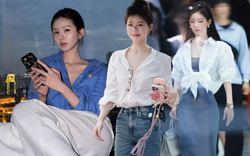 Triệu Lộ Tư không cao nhưng mặc gì cũng đẹp, đến áo sơ mi basic cũng "cháy hàng" theo cô