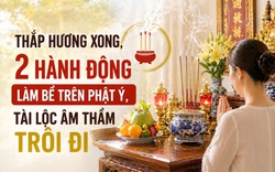 Thắp hương xong, 2 hành động tưởng bình thường lại làm bề trên phật ý, tài lộc âm thầm trôi đi