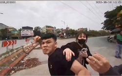 Clip chở bạn gái không đội mũ bảo hiểm, thanh niên vung tay đấm CSGT khi bị kiểm tra