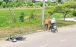 Giật dây chuyền vàng xong tên cướp quay lại đe doạ nạn nhân đưa nốt mặt dây