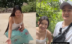 Yến Xuân gặp cảnh "dở khóc dở cười" vẫn khoe vóc dáng nuột nà, sexy hết cỡ khi đi leo núi cùng Văn Lâm