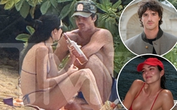 "Tóm gọn" Kendall Jenner hẹn hò tài tử Đồi Gió Hú trên bãi biển