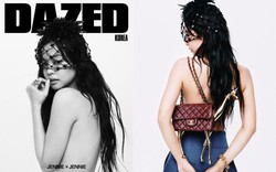 Jennie gây bão với tạo hình bán nude trên bìa tạp chí