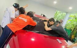 Bé gái 9 tháng tuổi bị mắc kẹt trong ô tô giữa nắng nóng
