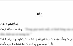 Đề văn về GIỌT NƯỚC MẮT được thảo luận căng nhất hiện nay: Người chê "quá", người khen càng đọc càng hay
