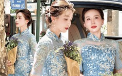 Mỹ nhân đẹp nhất Trung Quốc xuống phố đi bộ Hồ Gươm "đu trend" nàng thơ, xem clip 26 giây mới hiểu thế nào là "tuyệt tác trời ban"
