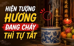 Hiện tượng hương đang cháy thì tự tắt