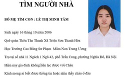 Công an phát thông báo tìm nữ sinh 2006 quê Thanh Hóa mất liên lạc khi đang đi học tại Hà Nội