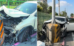 Ô tô mất lái đâm vào cột đèn khiến con gái 2 tháng tuổi tử vong, cha khóc nghẹn: "Tất cả là do tôi"