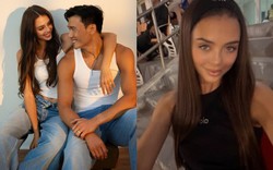 Nhan sắc đời thường sắc sảo của "búp bê sống" Ukraine khi ra sân cổ vũ thủ môn Bùi Tiến Dũng