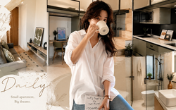 Cô gái trẻ khoe căn hộ 20m² nhỏ hơn 2 chỗ đậu xe nhưng vẫn đủ phòng khách, bếp, phòng ngủ và cả ban công khiến nhiều người bất ngờ