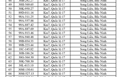 CSGT yêu cầu 865 chủ phương tiện sau đây khẩn trương nộp phạt nguội theo Nghị định 168