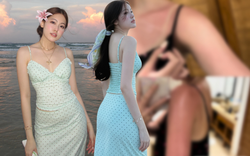 Bức hình "báo động đỏ" của Tăng Mỹ Hàn sau chuyến đi biển cùng HIEUTHUHAI