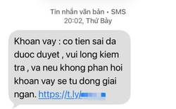 Tài khoản phát sinh 2 giao dịch 1.620.000 đồng, người phụ nữ nhận tin nhắn thông báo: "Khoản vay đã được giải ngân"