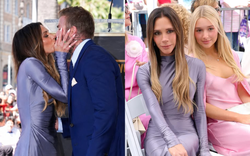 Victoria hôn David Beckham ngọt ngào trên Đại lộ Danh vọng Hollywood