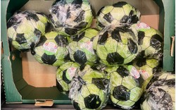 Xà lách cuộn hình bóng đá ở siêu thị giá 30 nghìn đang viral: Nhiều người mua vì tinh thần World Cup quá!