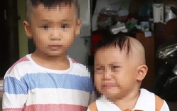 Xót xa cảnh 2 cháu bé bị bỏ rơi trước cổng chùa dưới trời mưa ướt sũng