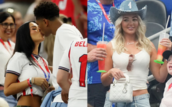 Dàn WAGs Anh nóng bỏng "đổ bộ" World Cup: Bạn gái Bellingham visual sáng bừng, vợ Pickford gặp sự cố dở khóc dở cười