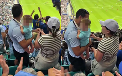 Cầu hôn ngay trên khán đài World Cup, cặp đôi nhận cái kết "dở khóc dở cười"