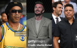 Khán đài hot nhất World Cup: Beckham diện vest phong độ, "người ngoài hành tinh" Ronaldo, huyền thoại Ronaldinho cùng hội ngộ