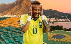Hãng dép tông Brazil gây sốc khi xếp 4.500 đôi dép thành quốc kỳ khổng lồ cổ vũ World Cup