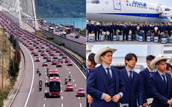 Choáng ngợp với những màn đến World Cup 2026 cực hoàng tráng: Từ dàn trai đẹp đội mũ cao bồi, lễ "rửa tội" máy bay đến 100 chiếc xe hộ tống
