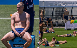 Haaland "kiệt sức" vì nắng nóng, tuyển Na Uy bỏ dở buổi tập đầu ở World Cup