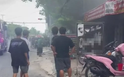 Tưới xăng đốt tiệm giặt, nam thanh niên bị bỏng nặng